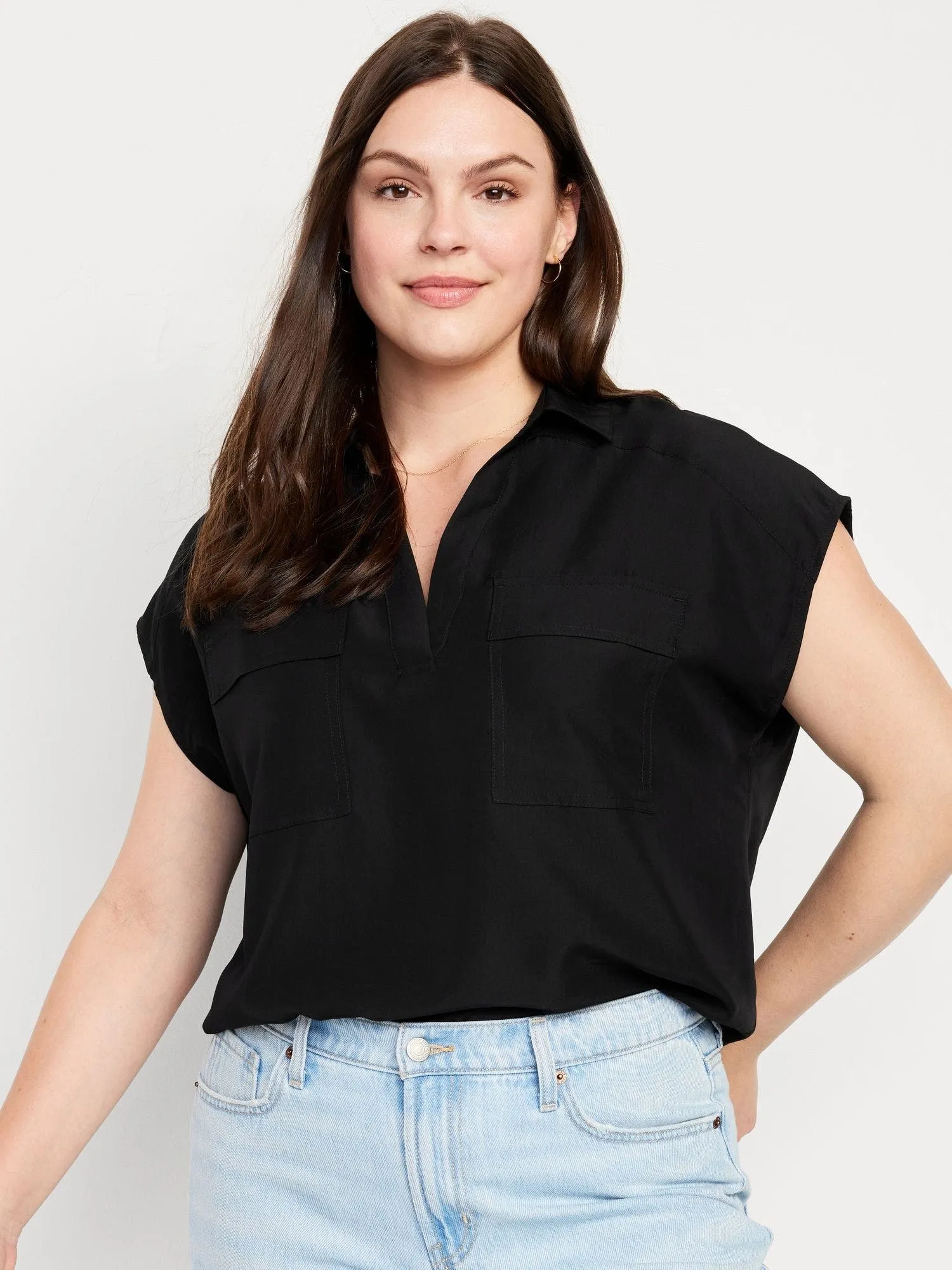 OLD NAVY Blusa Utility Old Navy Mujer
