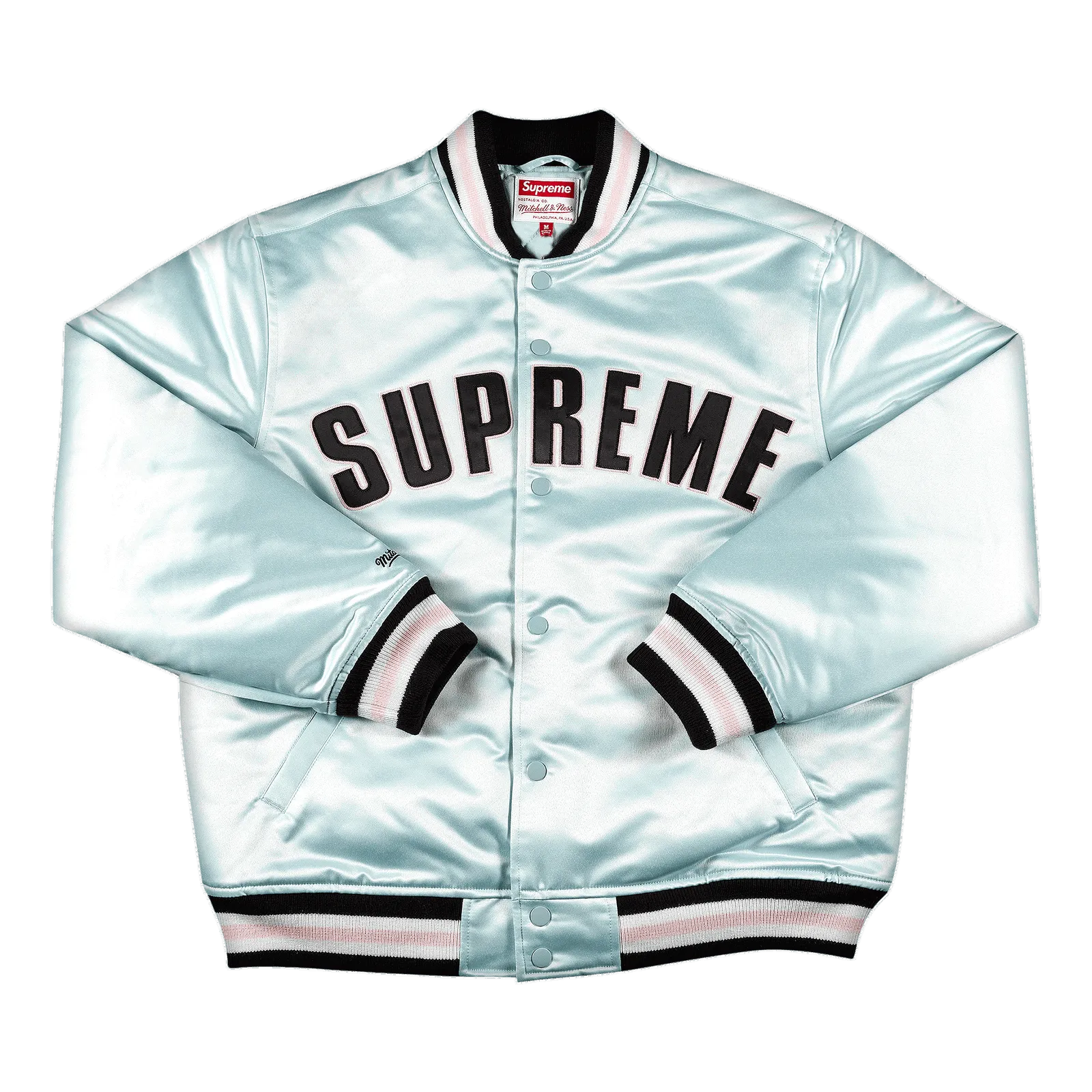 Supreme Mitchell And Ness Satin Varsity Jacket