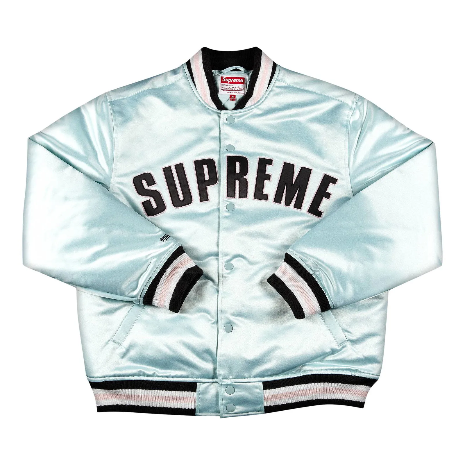 Supreme Mitchell And Ness Satin Varsity Jacket